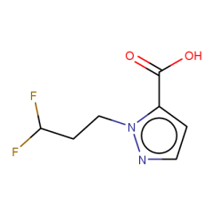 2-(3,3-difluoropropyl)pyrazole-3-carboxylic acid