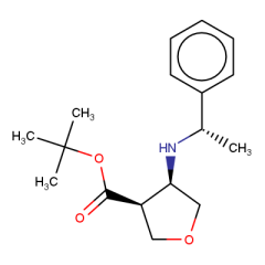 tert-butyl cis-4-[[(1S)-1-phenylethyl]amino]tetrahydrofuran-3-carboxylate