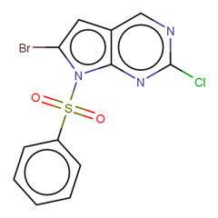 7-(benzenesulfonyl)-6-bromo-2-chloro-7H-pyrrolo[2,3-d]pyrimidine