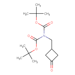 tert-butyl N-[(tert-butoxy)carbonyl]-N-[(3-oxocyclobutyl)methyl]carbamate