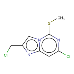 7-chloro-2-(chloromethyl)-5-methylsulfanyl-imidazo[1,2-c]pyrimidine