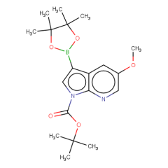 tert-butyl 5-methoxy-3-(4,4,5,5-tetramethyl-1,3,2-dioxaborolan-2-yl)-1h-pyrrolo[2,3-b]pyridine-1-carboxylate