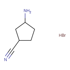 3-aminocyclopentane-1-carbonitrile hydrobromide