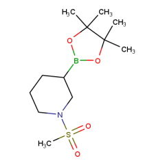 1-(methylsulfonyl)-3-(4,4,5,5-tetramethyl-1,3,2-dioxaborolan-2-yl)piperidine