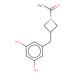 1-{3-[(3,5-dihydroxyphenyl)methyl]azetidin-1-yl}ethan-1-one