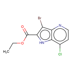 ethyl 3-bromo-7-chloro-1H-pyrrolo[3,2-b]pyridine-2-carboxylate
