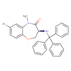 (3S)-7-bromo-5-methyl-3-(tritylamino)-2,3-dihydro-1,5-benzoxazepin-4-one