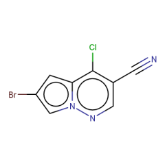 6-bromo-4-chloropyrrolo[1,2-b]pyridazine-3-carbonitrile