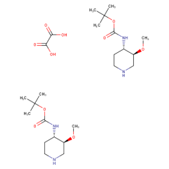 tert-butyl ((3S,4S)-3-methoxypiperidin-4-yl)carbamate hemioxalate