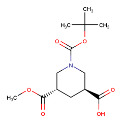 trans-1-[(tert-butoxy)carbonyl]-5-(methoxycarbonyl)piperidine-3-carboxylic acid
