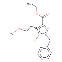 ethyl 1-benzyl-5-chloro-4-(2-methoxyethenyl)-1H-pyrazole-3-carboxylate