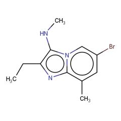 6-bromo-2-ethyl-N,8-dimethylimidazo[1,2-a]pyridin-3-amine