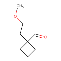 1-(2-methoxyethyl)cyclobutane-1-carbaldehyde