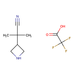 2-(azetidin-3-yl)-2-methyl-propanenitrile 2,2,2-trifluoroacetic acid