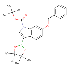 tert-butyl 6-benzyloxy-3-(4,4,5,5-tetramethyl-1,3,2-dioxaborolan-2-yl)indole-1-carboxylate