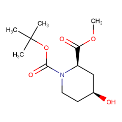 1-tert-butyl 2-methyl (2R,4S)-4-hydroxypiperidine-1,2-dicarboxylate