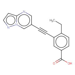 4-ethyl-3-(2-{pyrazolo[1,5-a]pyrimidin-6-yl}ethynyl)benzoic acid