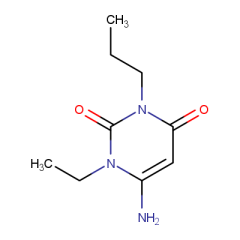 6-amino-1-ethyl-3-propyl-1,2,3,4-tetrahydropyrimidine-2,4-dione