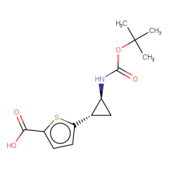 5-[trans-2-{[(tert-butoxy)carbonyl]amino}cyclopropyl]thiophene-2-carboxylic acid