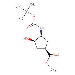 methyl (1R,3S,4R)-3-{[(tert-butoxy)carbonyl]amino}-4-hydroxycyclopentane-1-carboxylate