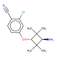 2-chloro-4-[trans-3-amino-2,2,4,4-tetramethylcyclobutoxy]benzonitrile