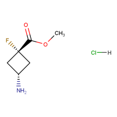 methyl trans-3-amino-1-fluorocyclobutane-1-carboxylate hydrochloride