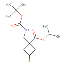 propan-2-yl 1-({[(tert-butoxy)carbonyl]amino}methyl)-3-fluorocyclobutane-1-carboxylate