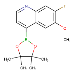 7-fluoro-6-methoxy-4-(4,4,5,5-tetramethyl-1,3,2-dioxaborolan-2-yl)quinoline