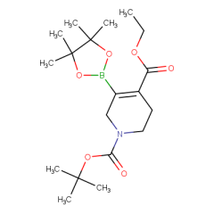 1-tert-butyl 4-ethyl 5-(tetramethyl-1,3,2-dioxaborolan-2-yl)-1,2,3,6-tetrahydropyridine-1,4-dicarboxylate
