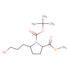 1-tert-butyl 2-methyl 5-(3-hydroxypropyl)pyrrolidine-1,2-dicarboxylate