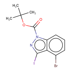 tert-butyl 4-bromo-3-iodo-indazole-1-carboxylate
