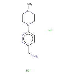 [6-(4-methylpiperazin-1-yl)pyridazin-3-yl]methanamine dihydrochloride