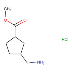 methyl 3-(aminomethyl)cyclopentane-1-carboxylate hydrochloride