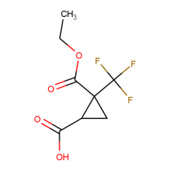 2-ethoxycarbonyl-2-(trifluoromethyl)cyclopropanecarboxylic acid