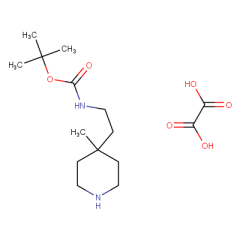 tert-butyl N-[2-(4-methyl-4-piperidyl)ethyl]carbamate oxalic acid
