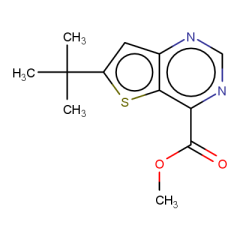 methyl 6-tert-butylthieno[3,2-d]pyrimidine-4-carboxylate