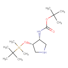 tert-butyl N-[(3R,4S)-4-[(tert-butyldimethylsilyl)oxy]pyrrolidin-3-yl]carbamate