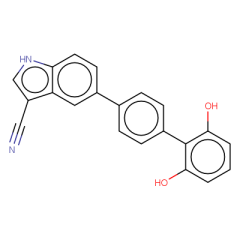 5-{2',6'-dihydroxy-[1,1'-biphenyl]-4-yl}-1H-indole-3-carbonitrile